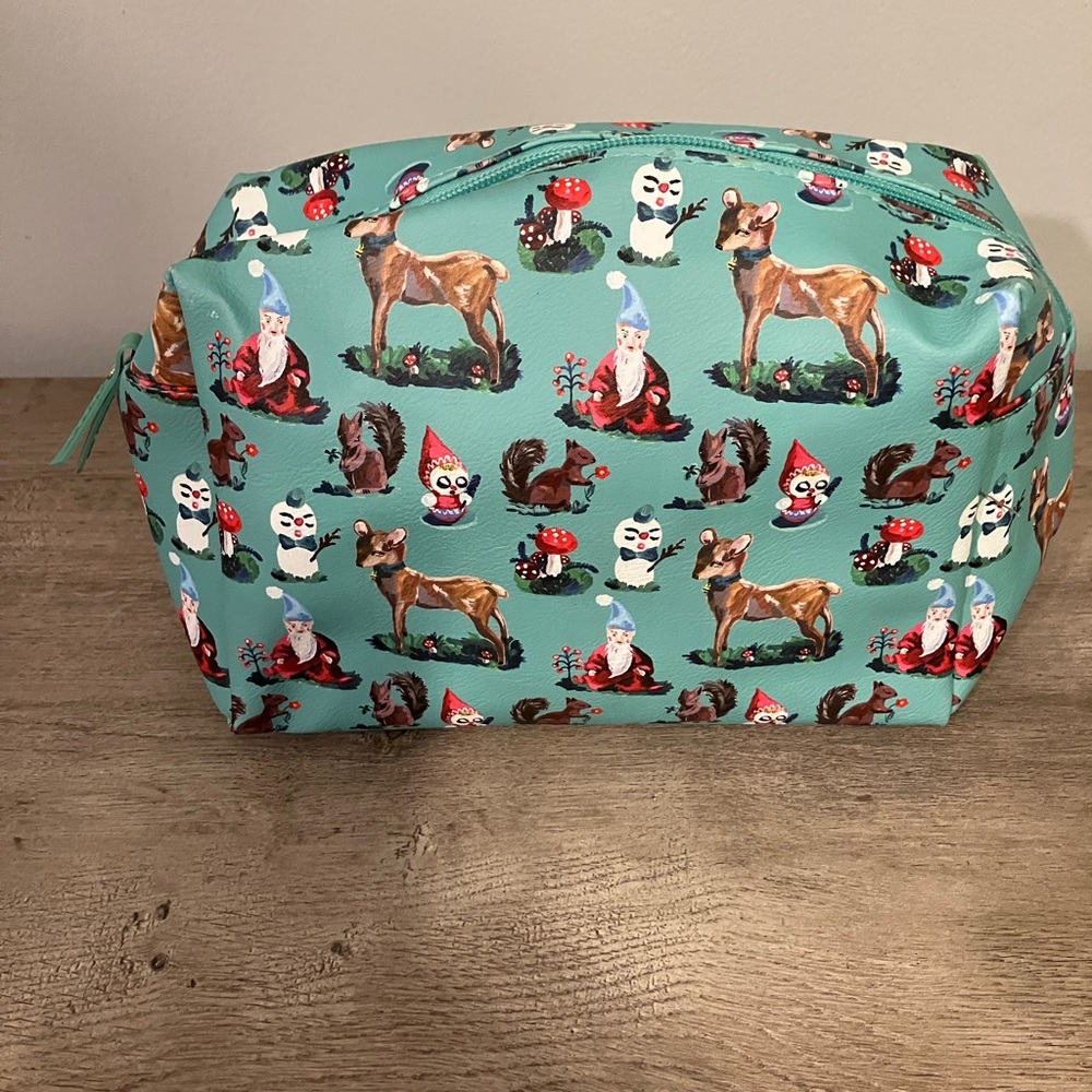Whimsical Animal Print Cosmetic Bag